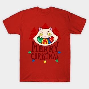 Cat - Merry Christmas T-Shirt